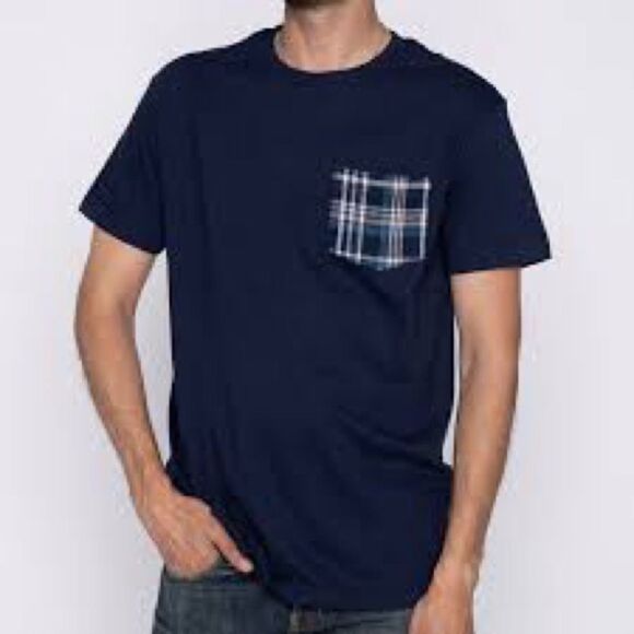 NWT Ted Baker London Men’s Checkered Pocket T-Shirt Size L - Picture 1 of 8